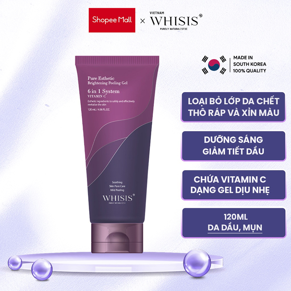 Gel Tẩy Tế Bào Chết Làm Trắng Chống Lão Hóa Whisis 120ml